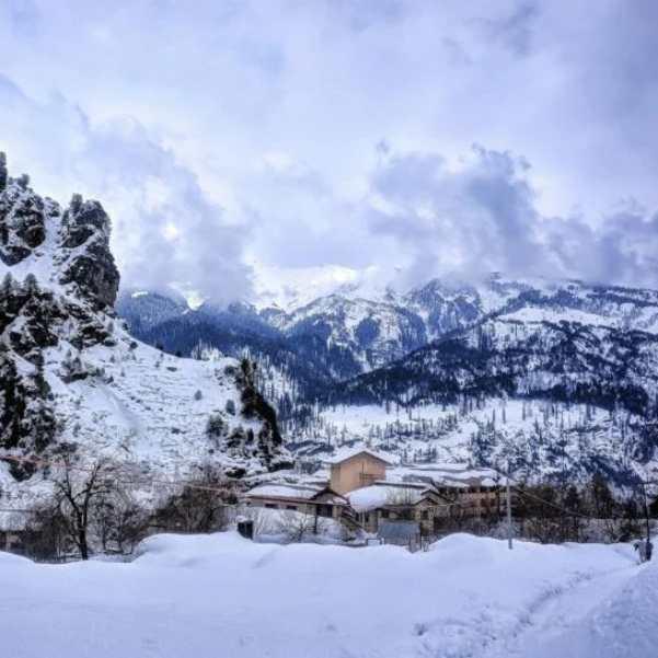 View from Kothi village near Manali in Himachal Pradesh