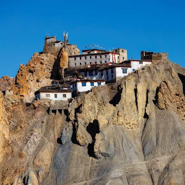 Dhankar Monastery and Lake