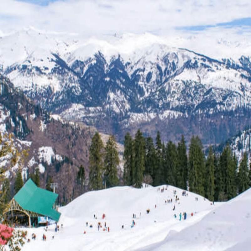 Green slopes and mountain views at Gulaba in summer