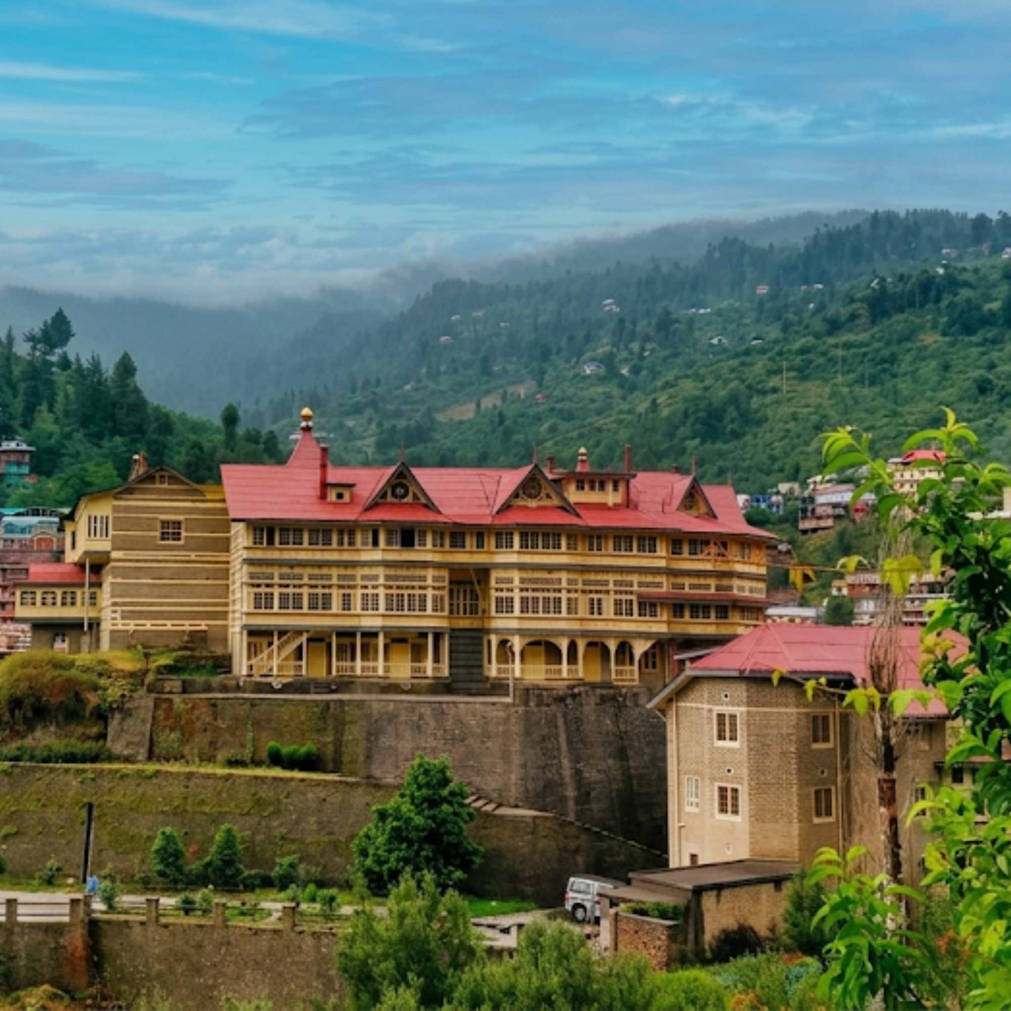 Traditional architecture in the Jubbal region of Shimla district