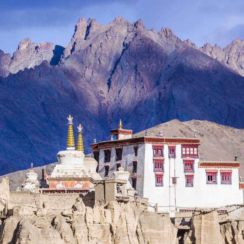 Lamayuru Monastery looking out over the small village below