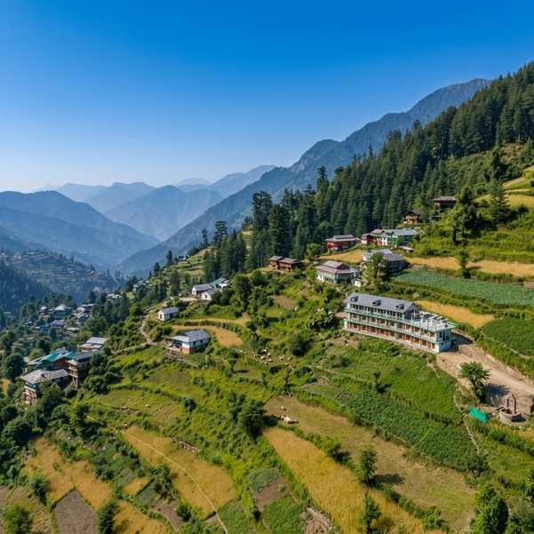 A slow village walk through Shoja, the most honest answer to what to do here, past stone and timber homes and wooden balconies