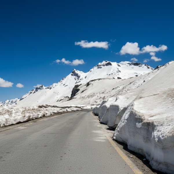 rohtang pass in march