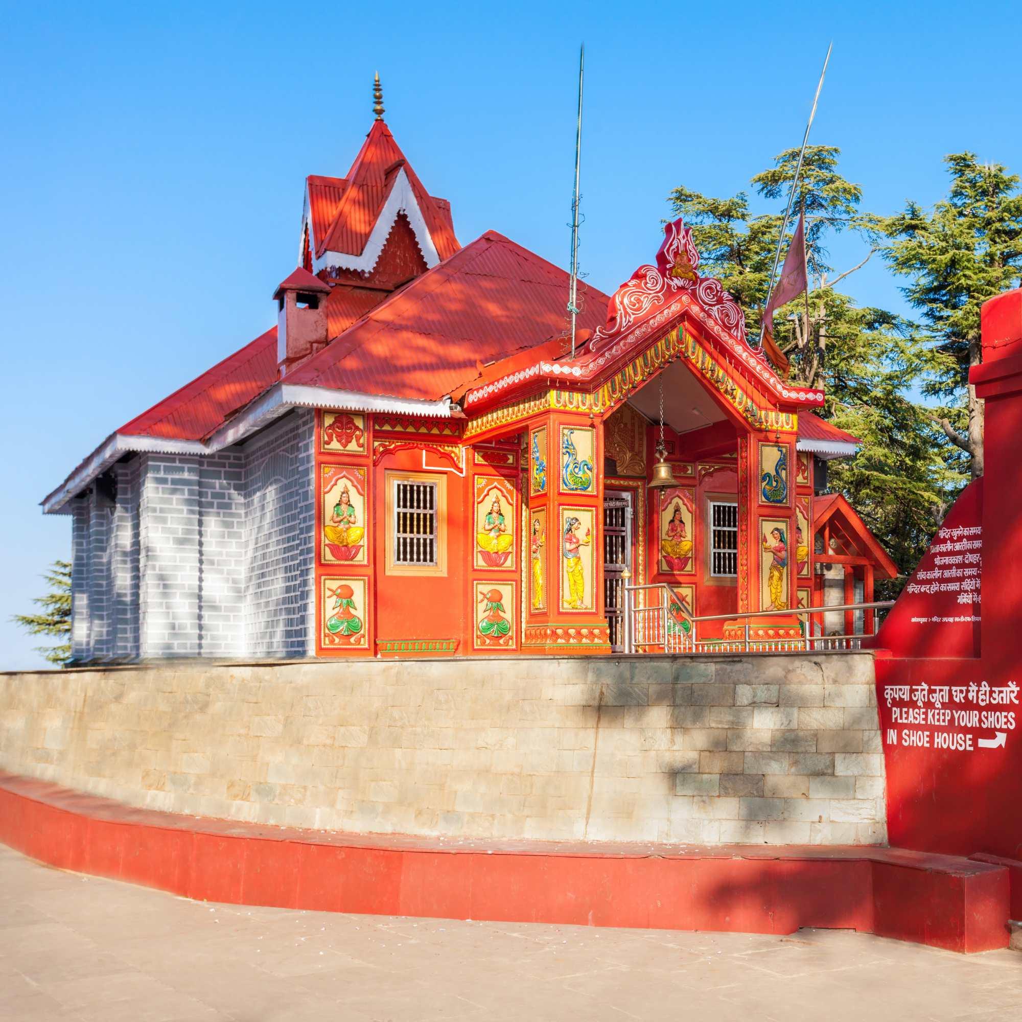 Panoramic view of Shimla city from Jakhu Temple hilltop