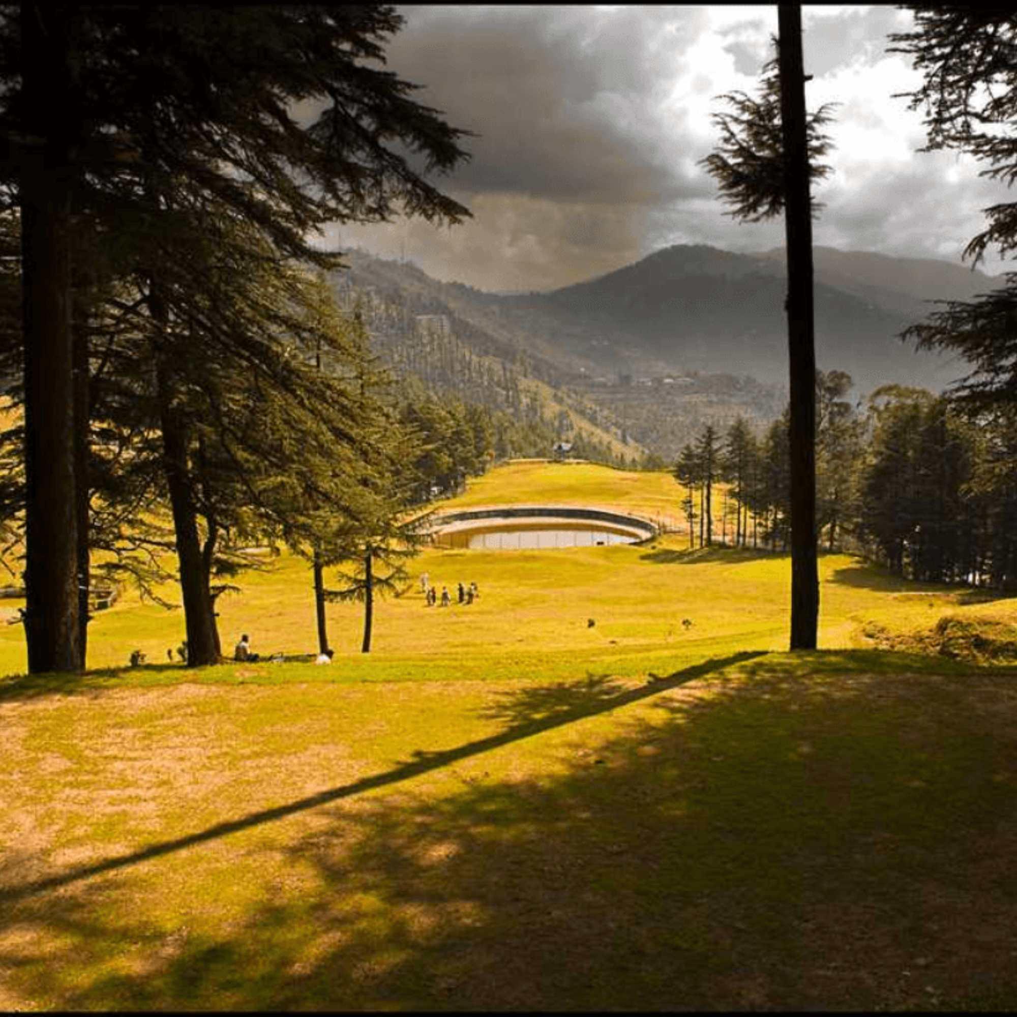 Chail Cricket Ground, the world's highest cricket ground at 2444 metres