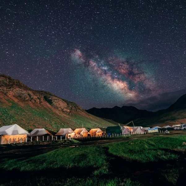 camping at chandratal lake