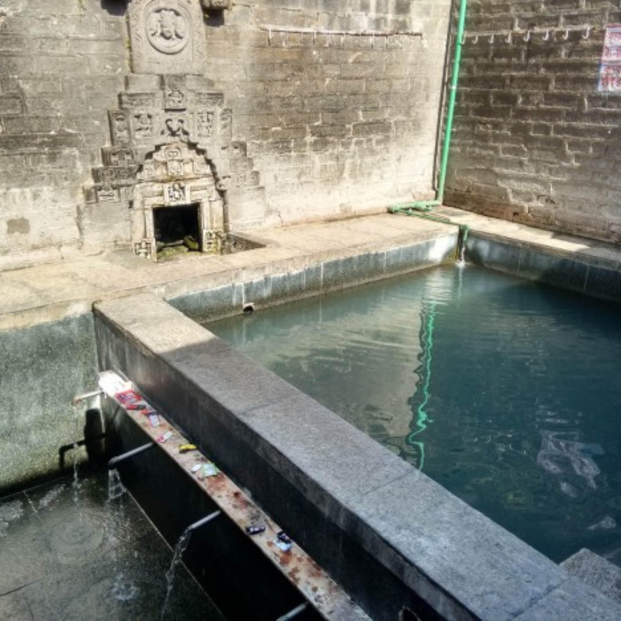 Ancient hot springs in Vashisht village near Manali